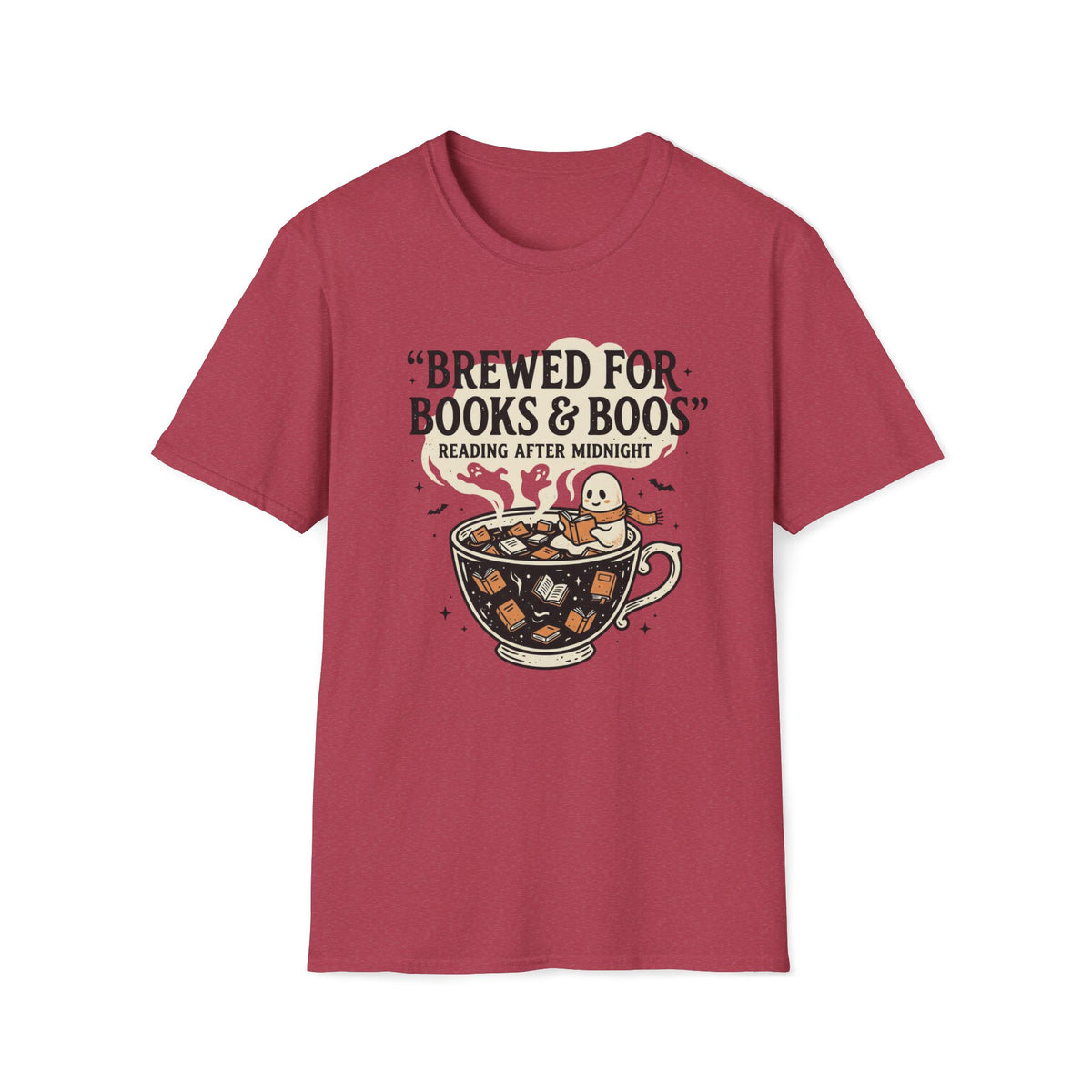 Brewed For Books & Boos T-Shirt