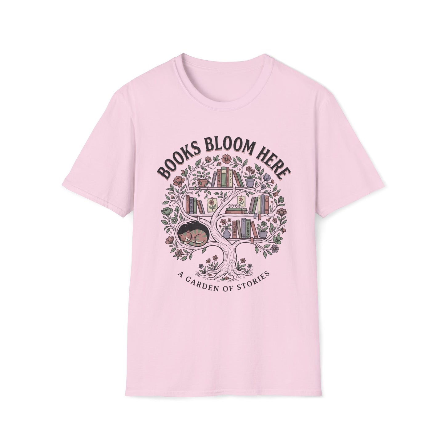 Books Bloom Here T-Shirt