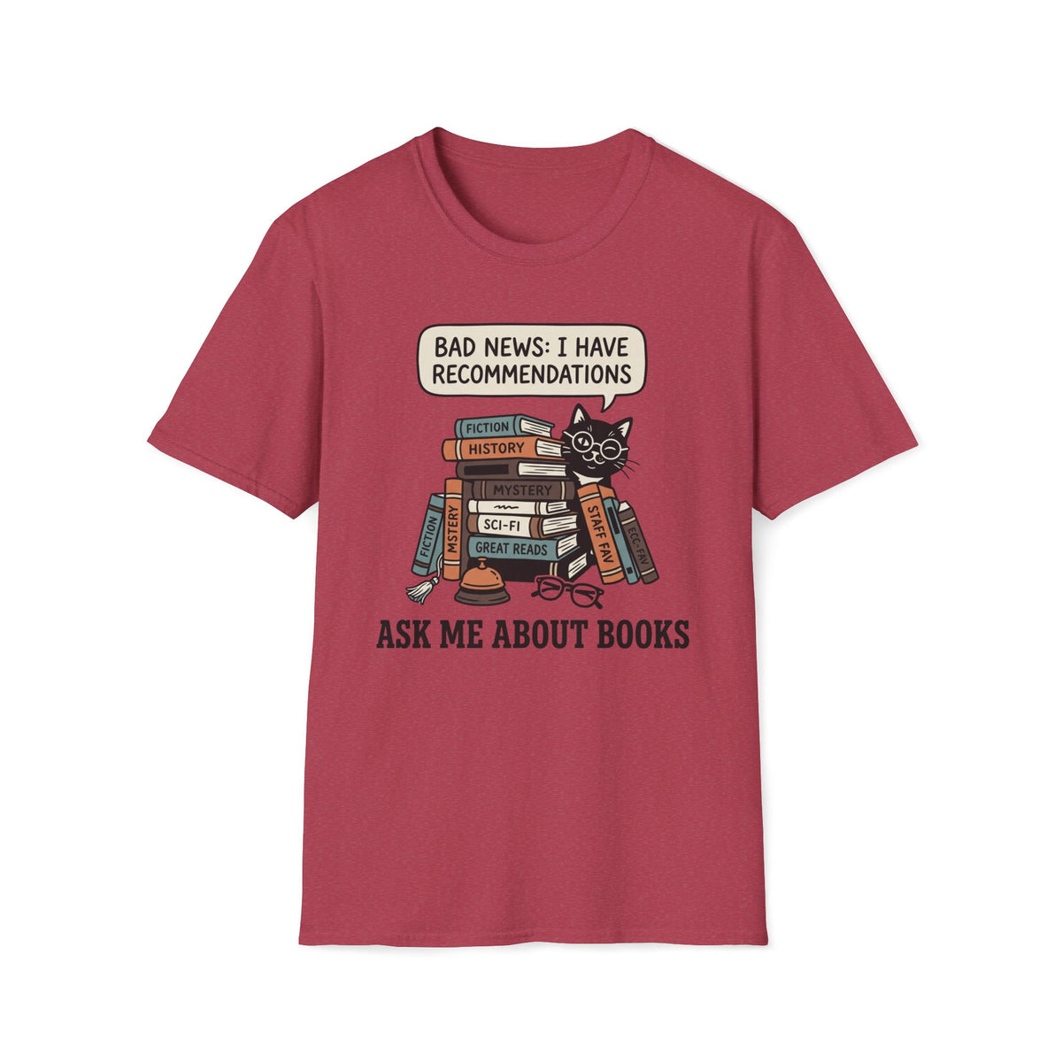 Ask Me About Books T-Shirt