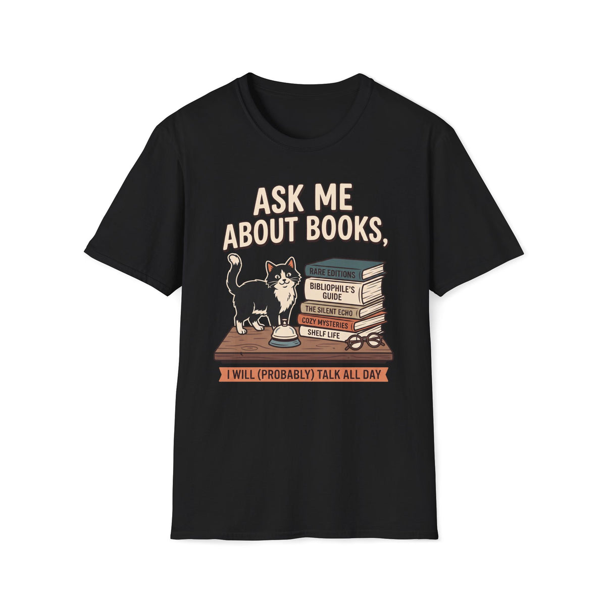 Ask Me About Books T-Shirt