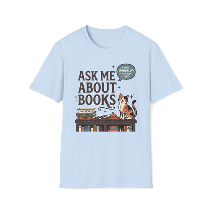Ask Me About Books T-Shirt