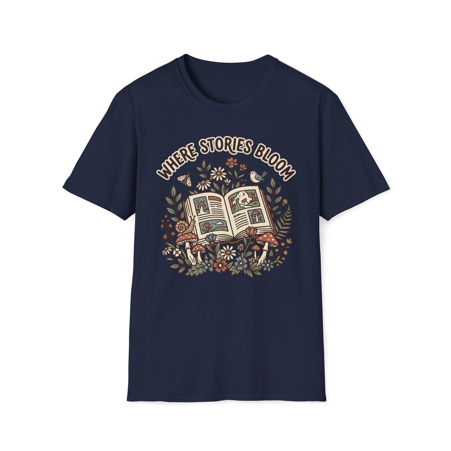 Where Stories Bloom T-Shirt
