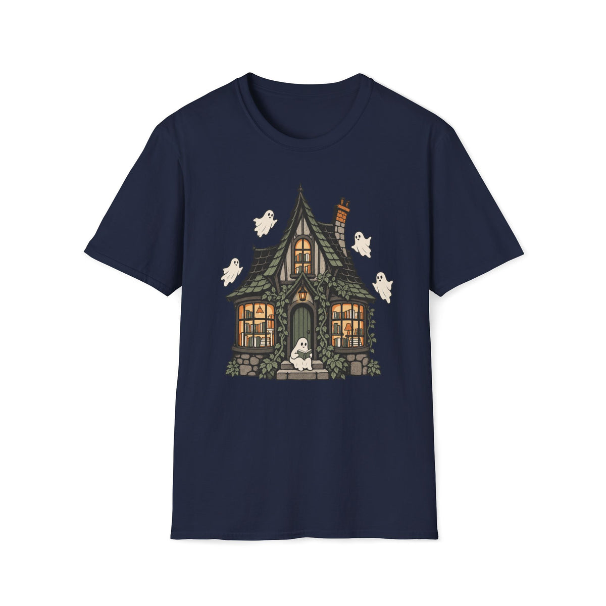 Haunted Library Cottage T-Shirt