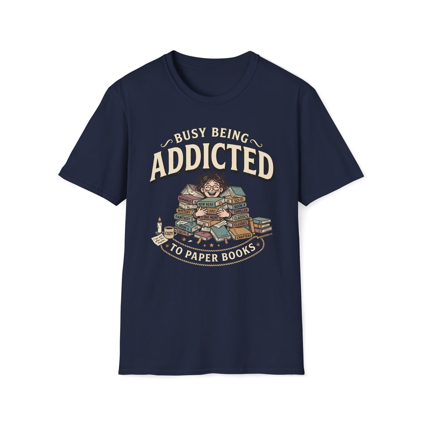 Addicted To Paper Books T-Shirt