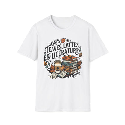Leaves, Lattes & Literature T-Shirt