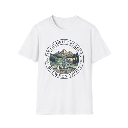 My Favorite Place Is Between Pages T-Shirt