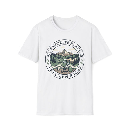 My Favorite Place Is Between Pages T-Shirt