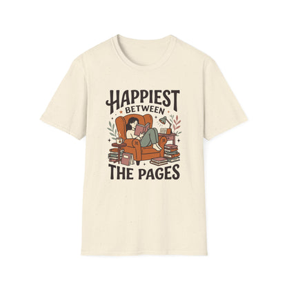 Happiest Between The Pages T- Shirt