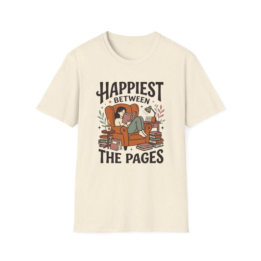 Happiest Between The Pages T- Shirt