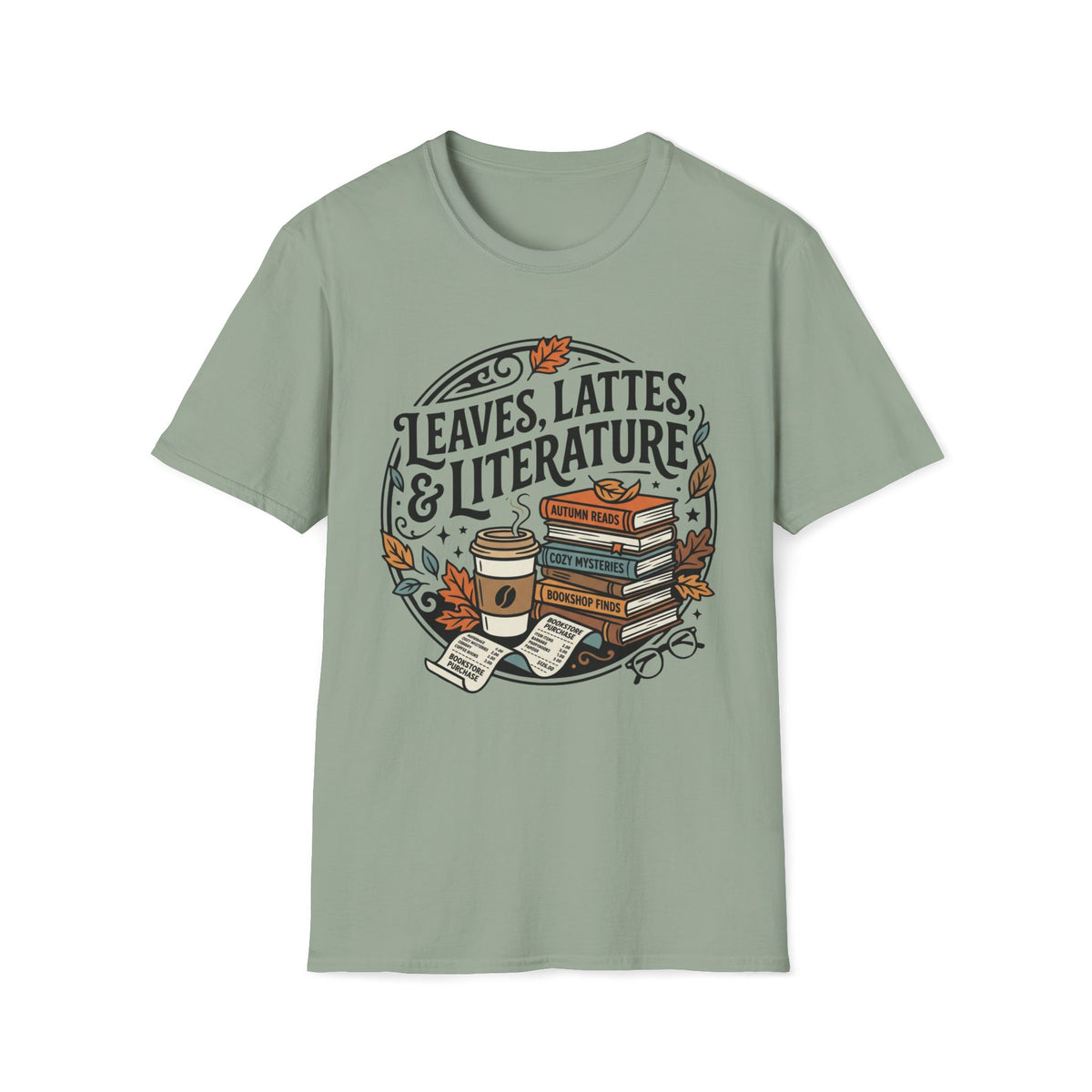 Leaves, Lattes & Literature T-Shirt