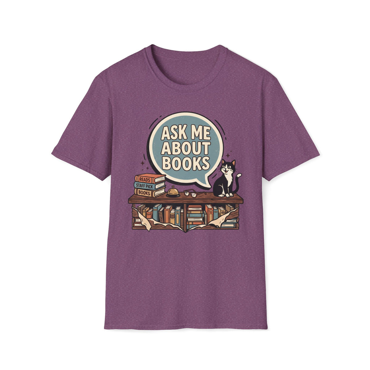 Ask Me About Books T-Shirt