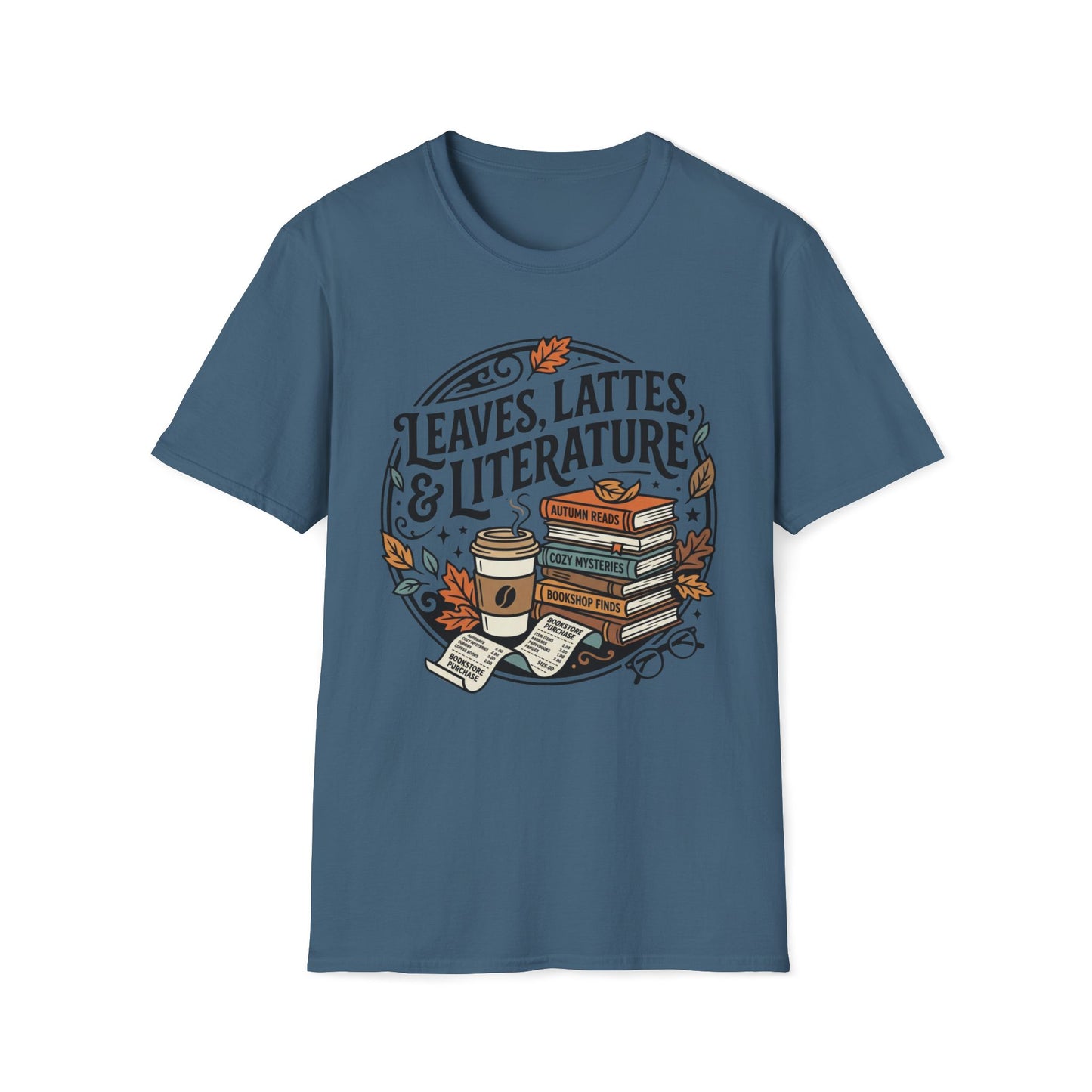 Leaves, Lattes & Literature T-Shirt