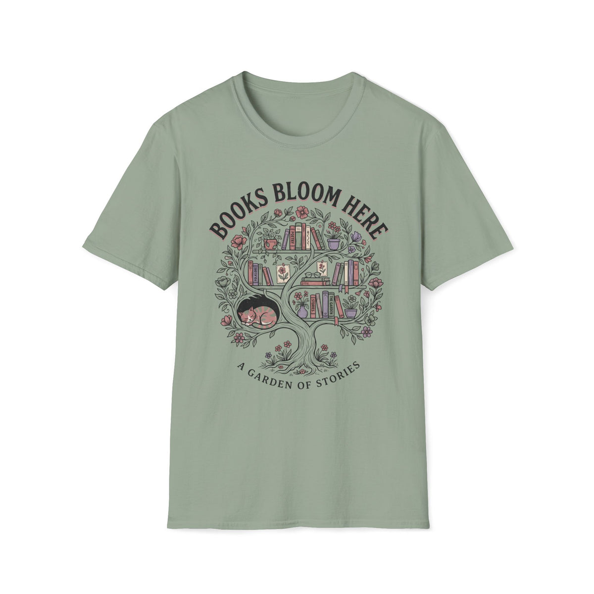 Books Bloom Here T-Shirt