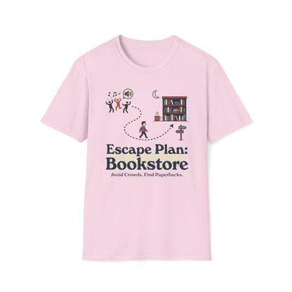 Escape Plan Bookstore T-Shirt