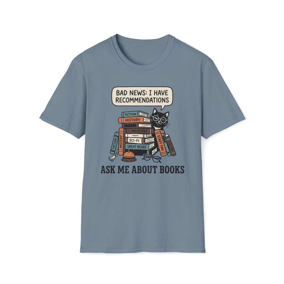 Ask Me About Books T-Shirt