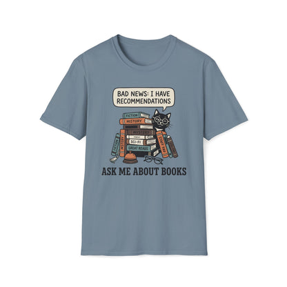 Ask Me About Books T-Shirt