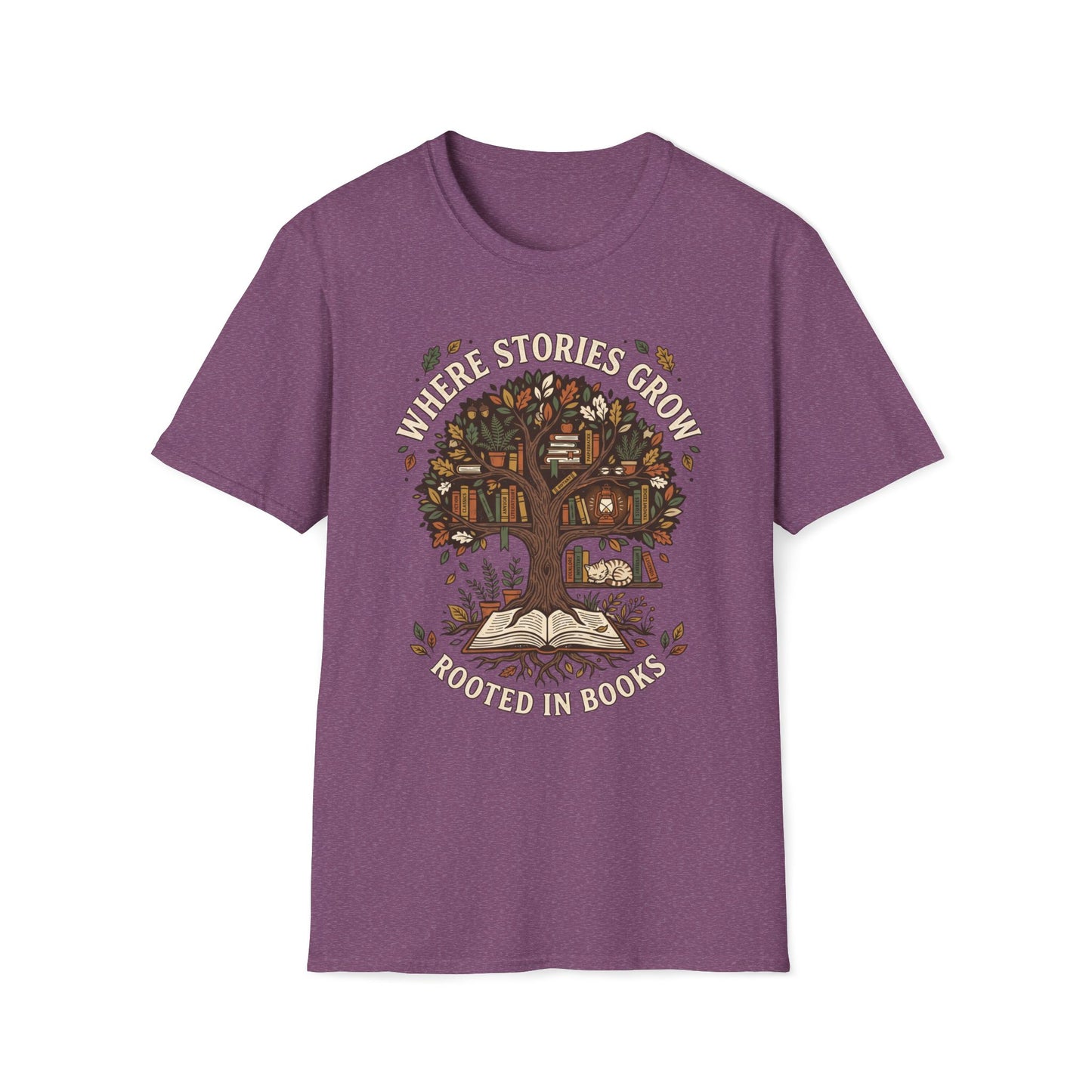 Where Stories Grow Rooted In Books T-Shirt