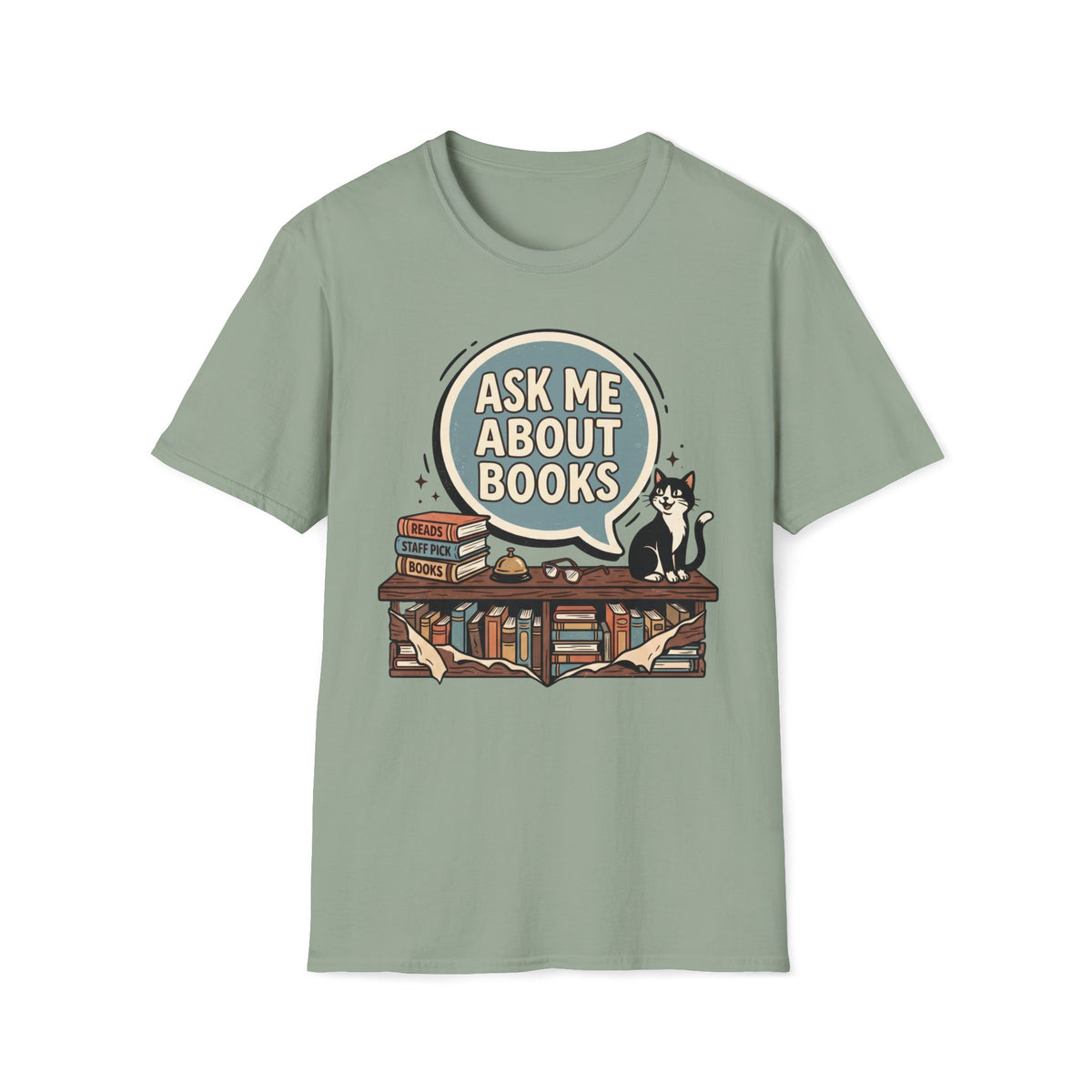 Ask Me About Books T-Shirt