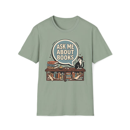 Ask Me About Books T-Shirt
