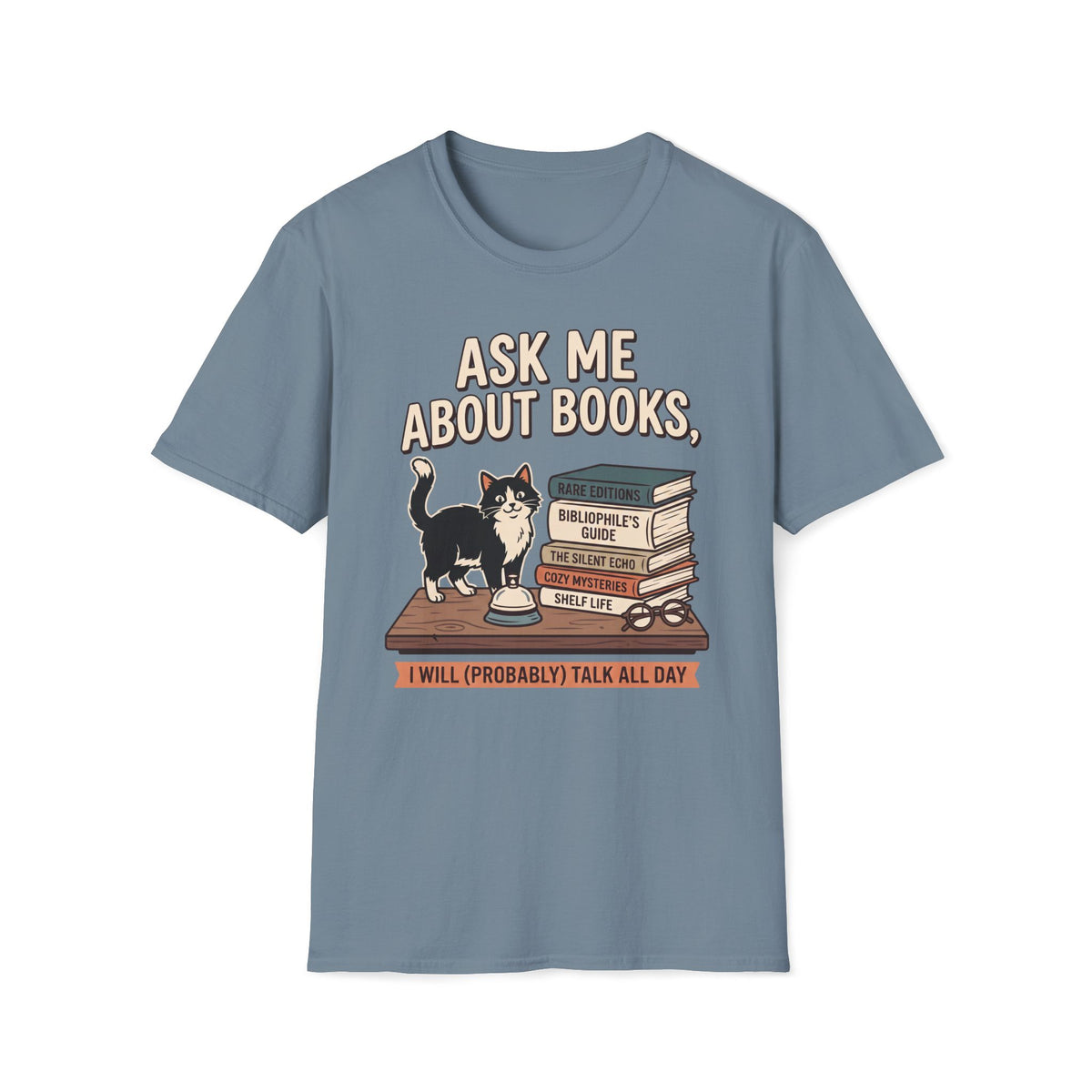 Ask Me About Books T-Shirt