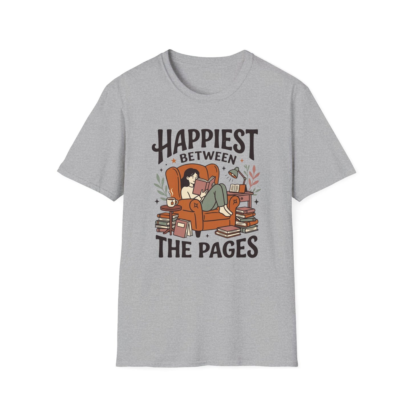 Happiest Between The Pages T- Shirt