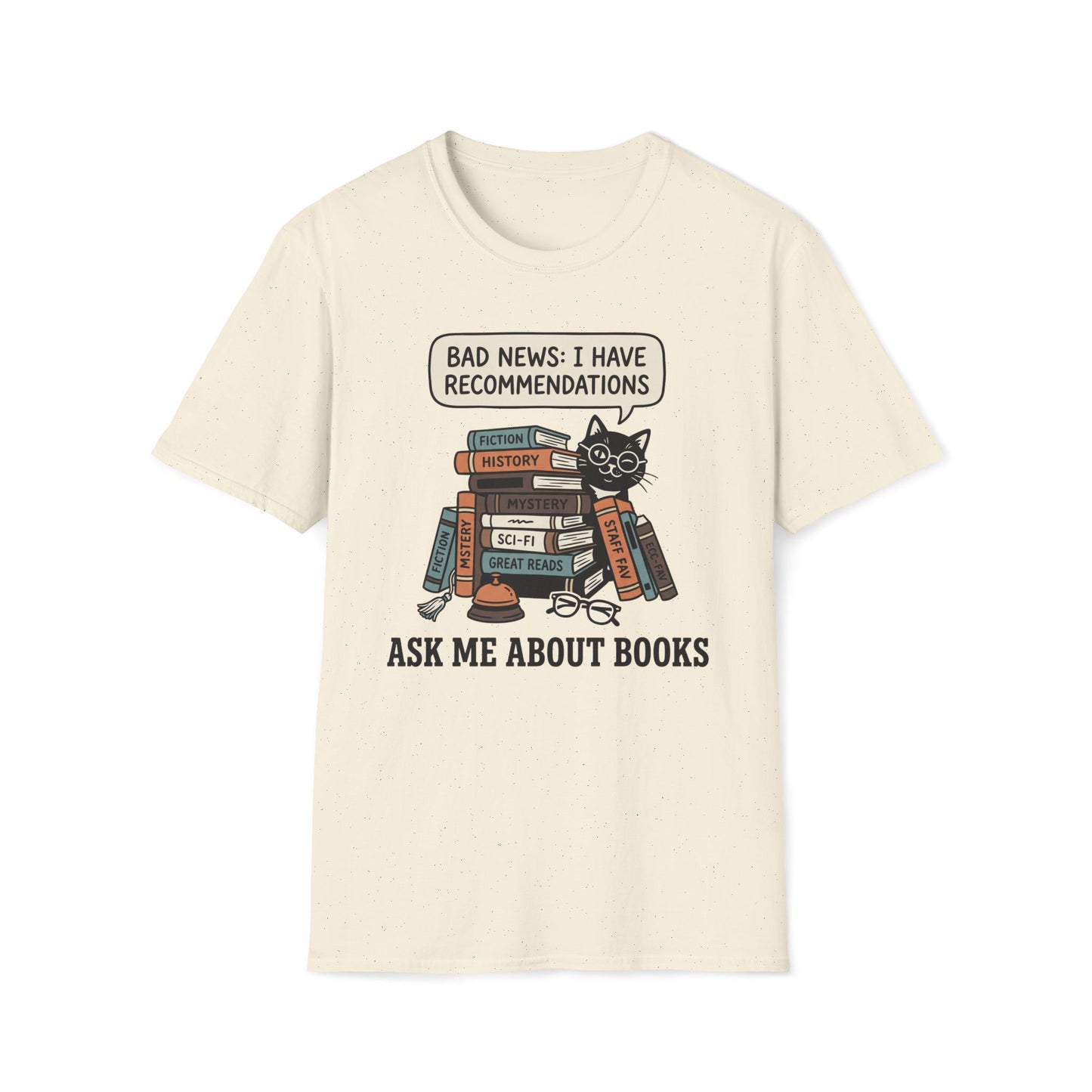 Ask Me About Books T-Shirt