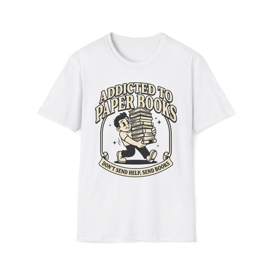 Addicted To Paper Books T-Shirt