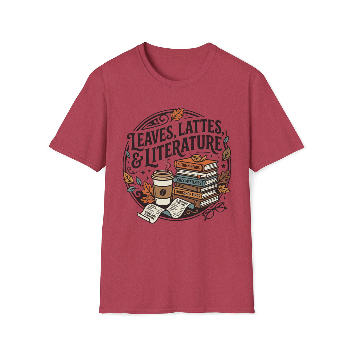 Leaves, Lattes & Literature T-Shirt