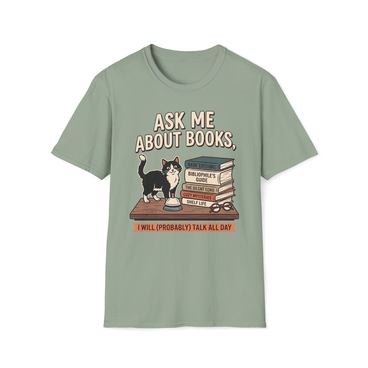 Ask Me About Books T-Shirt
