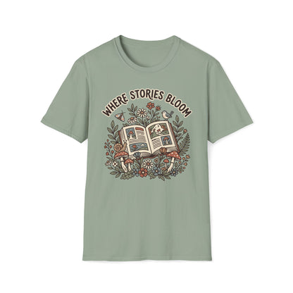 Where Stories Bloom T-Shirt
