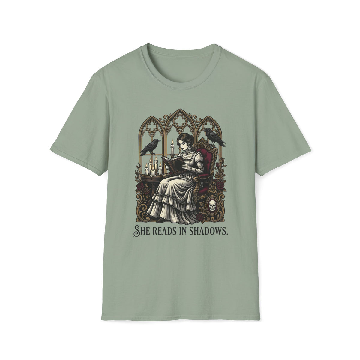 She Reads In Shadows T-Shirt