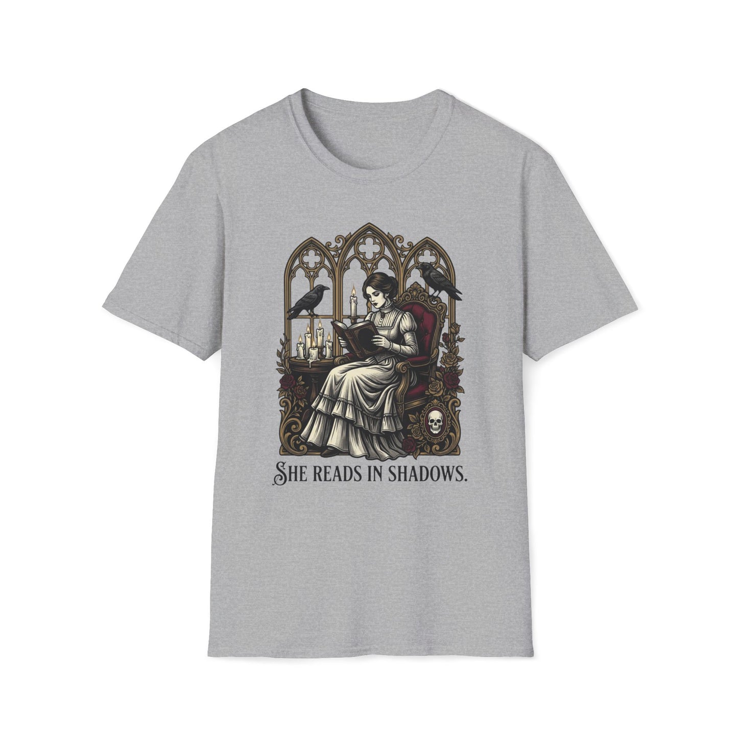 She Reads In Shadows T-Shirt