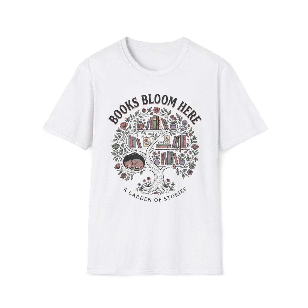 Books Bloom Here T-Shirt