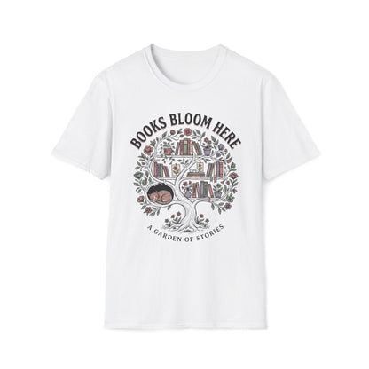 Books Bloom Here T-Shirt