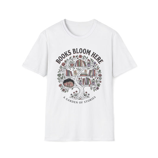 Books Bloom Here T-Shirt