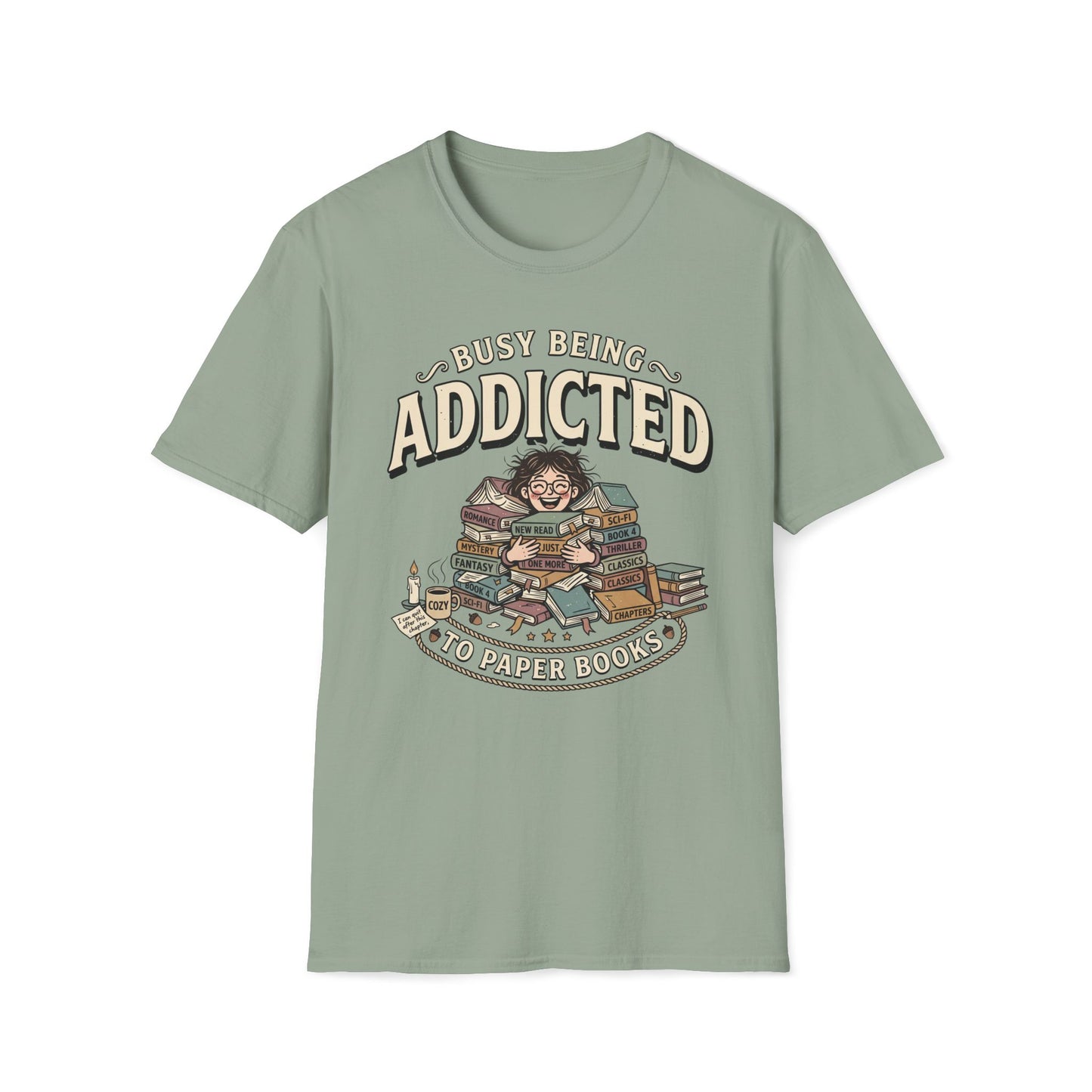 Addicted To Paper Books T-Shirt