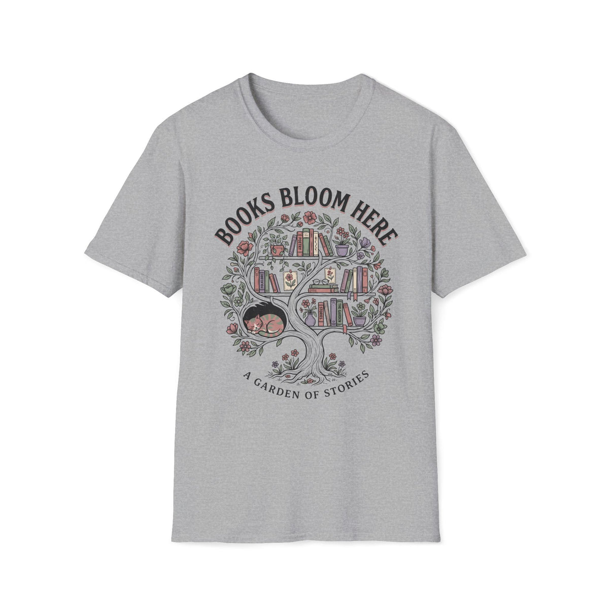 Books Bloom Here T-Shirt