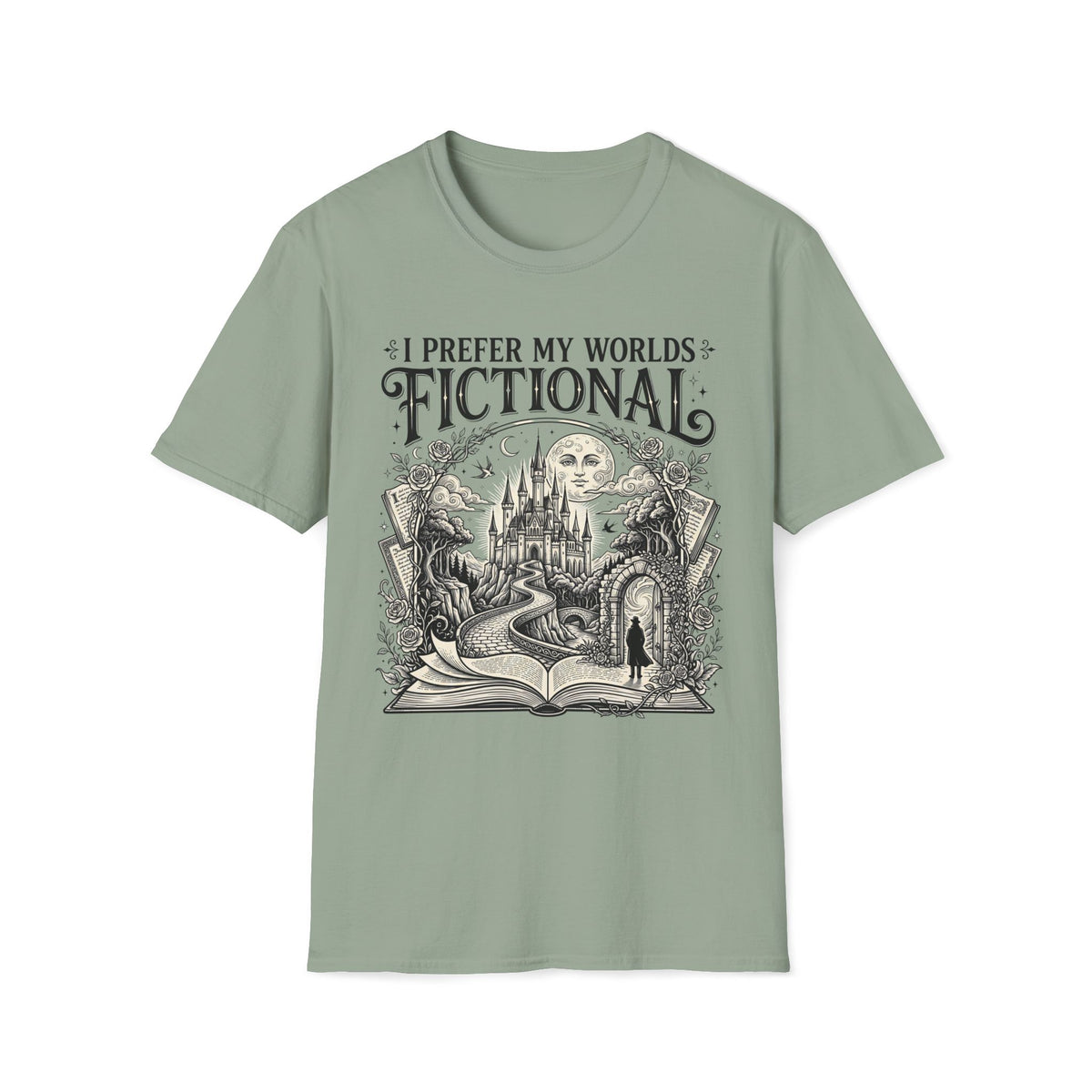 I Prefer My Worlds Fictional T-Shirt