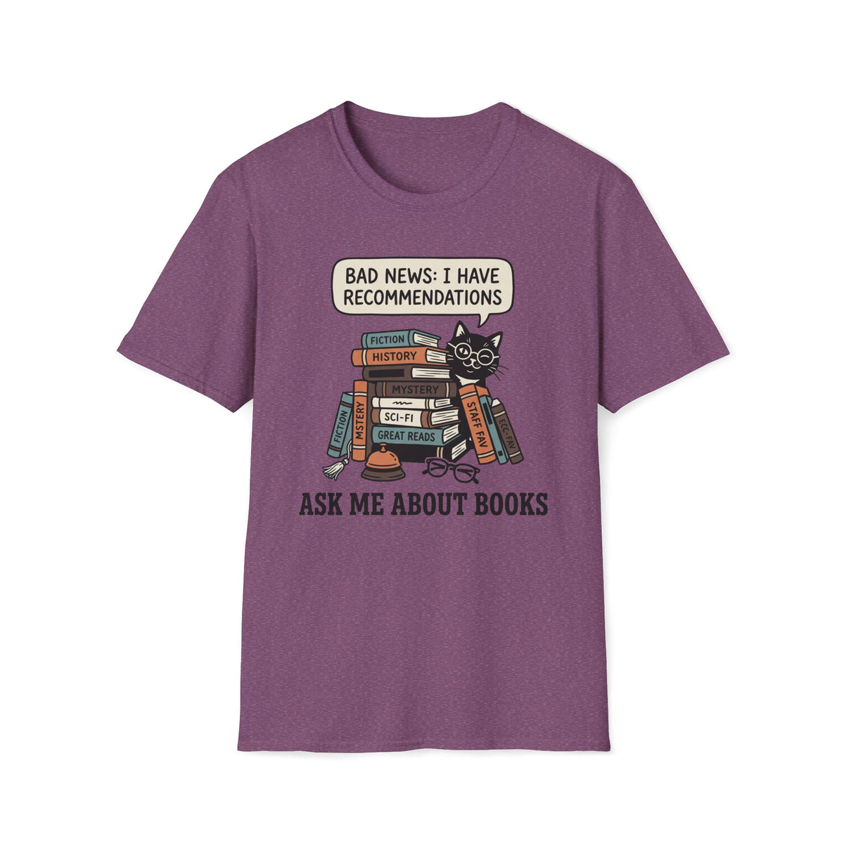 Ask Me About Books T-Shirt