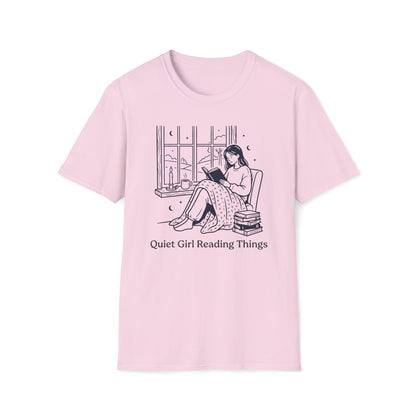 Quiet Girl Reading Things T-Shirt