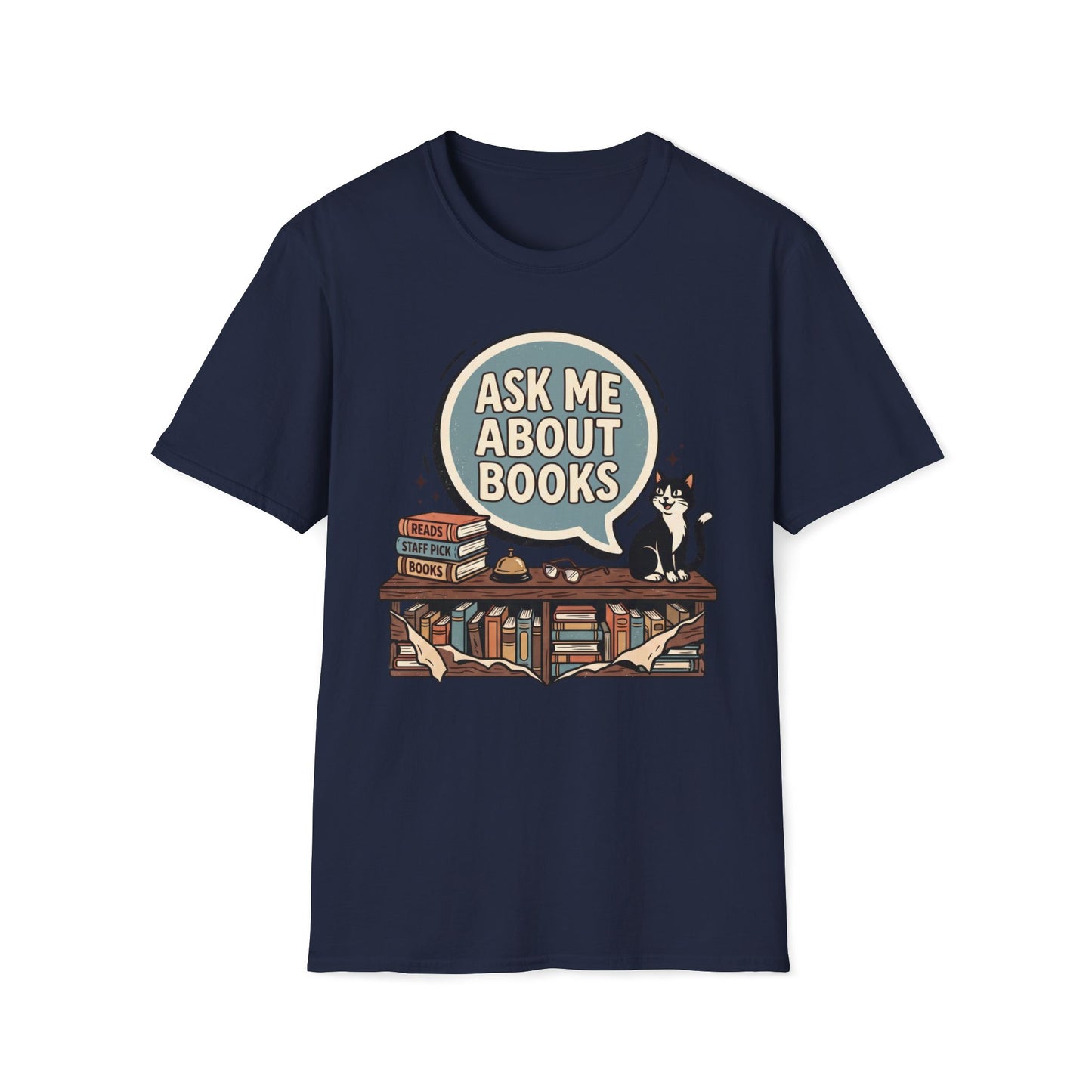 Ask Me About Books T-Shirt
