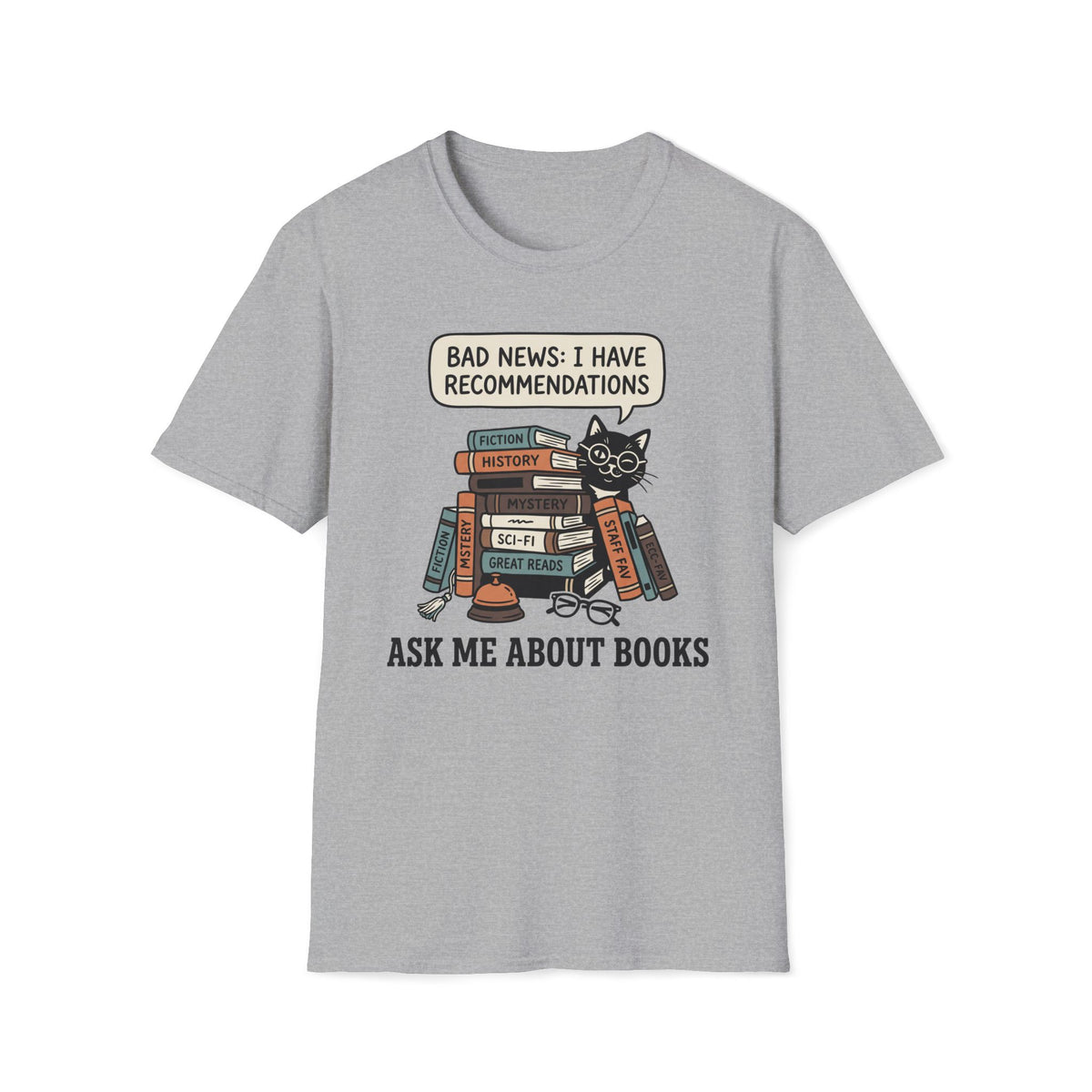 Ask Me About Books T-Shirt