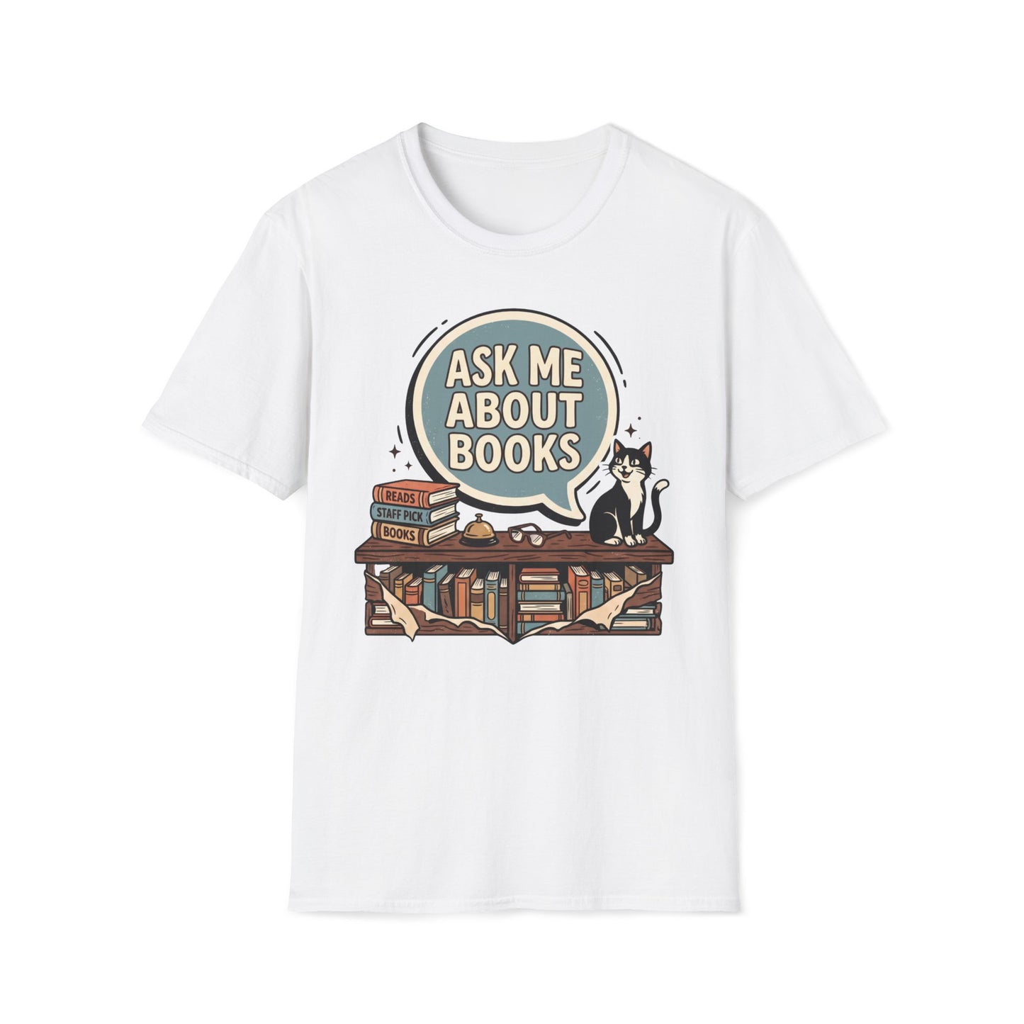 Ask Me About Books T-Shirt