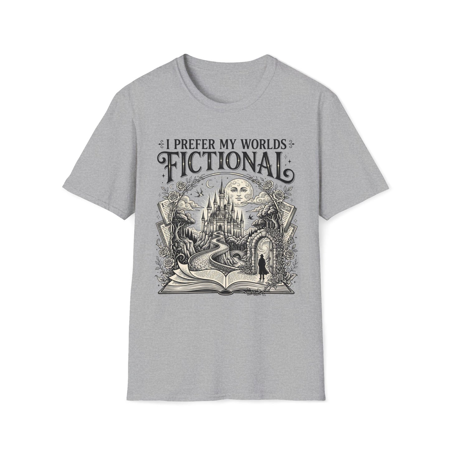 I Prefer My Worlds Fictional T-Shirt