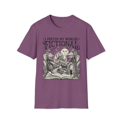 I Prefer My Worlds Fictional T-Shirt