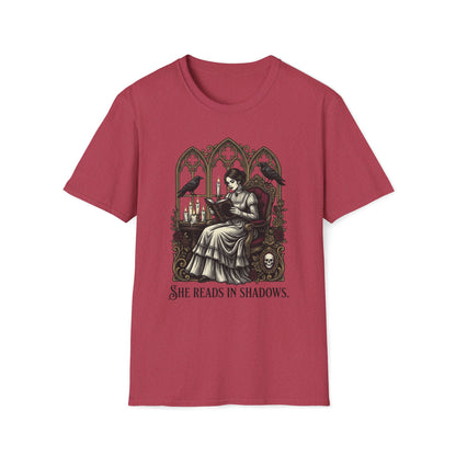 She Reads In Shadows T-Shirt