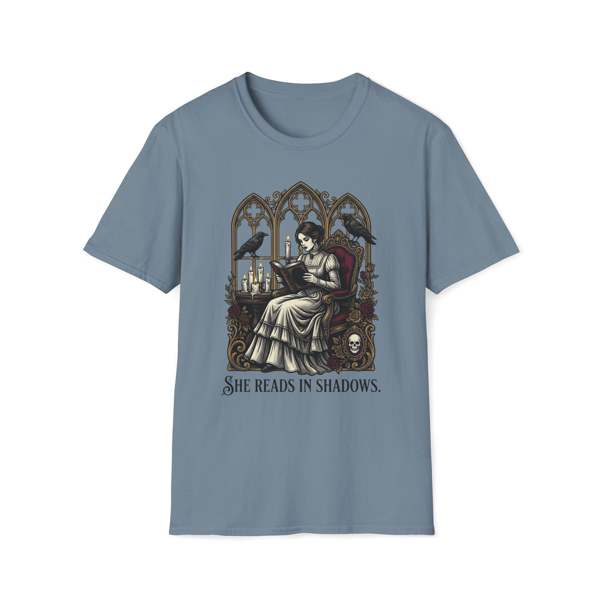 She Reads In Shadows T-Shirt