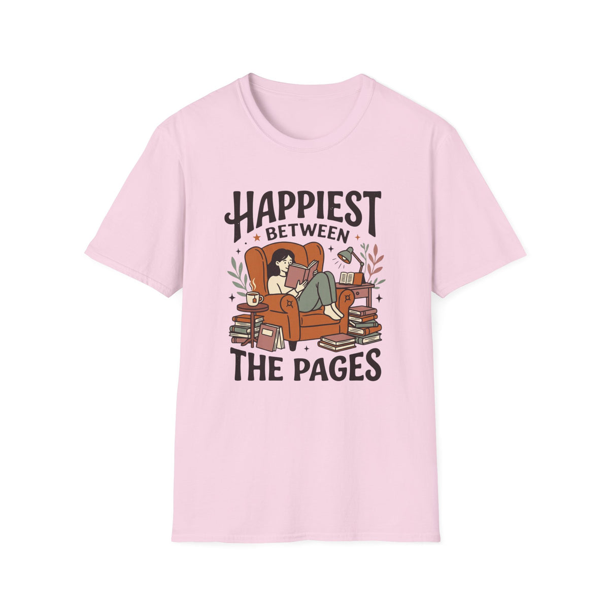 Happiest Between The Pages T- Shirt