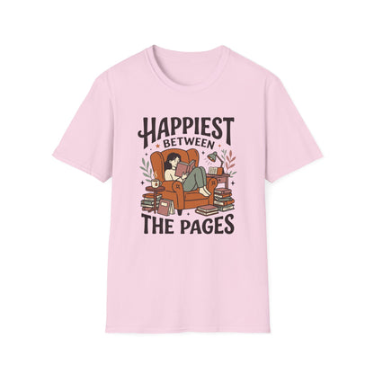 Happiest Between The Pages T- Shirt