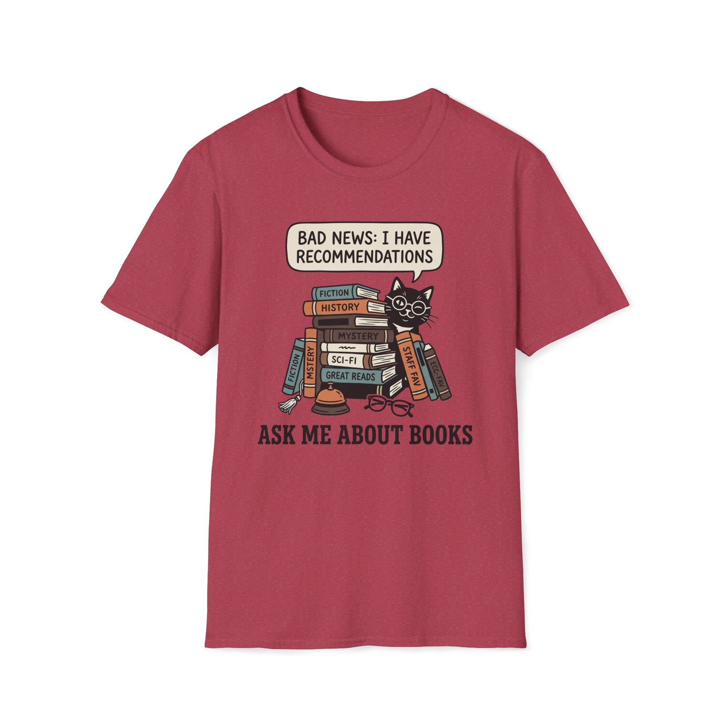 Ask Me About Books T-Shirt